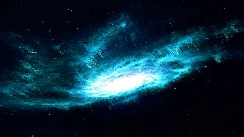 Space Circulation In Cyan Tones Stock Footage 101961872