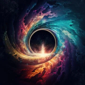Space cloud background glory swirl colorful portal hyperspace cosmos pictur.. 库存插图