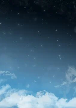 Space clouds background Illustrazione stock