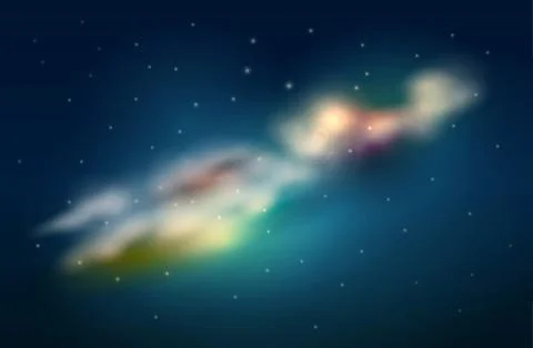 Space clouds Stock Illustration