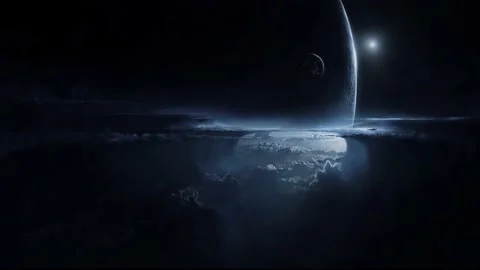 Space Clouds / Nebula Storm Stock Footage 167390975