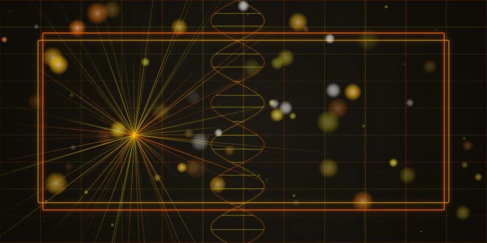 Space collision with colorful cosmic explosion Stock Illustration