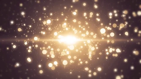 Space color background with particles. Space golden dust with stars. Sunlight Video stock 82460003