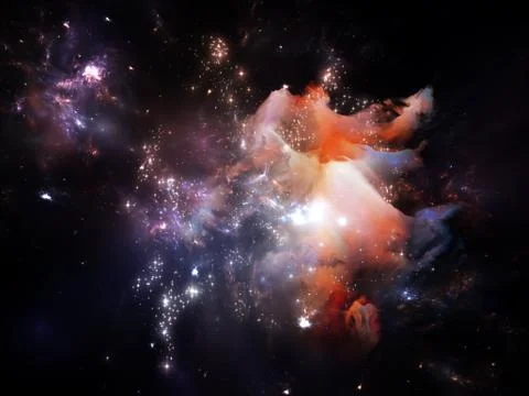 Space Composition Stock Illustration