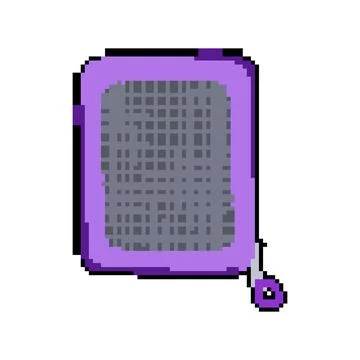 Space compression bag pixel art vector illustration Stock Illustration