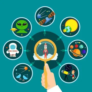 Space Concept Illustration Stockillustratie