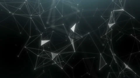 Space, constellation, galaxy. Geometric polygon motion graphics background. Stock Footage 115134091