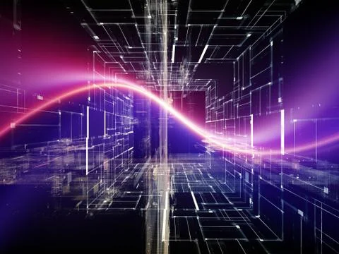 Space Corridor Illustrazione stock