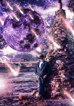 Space cowboy Stock Illustration