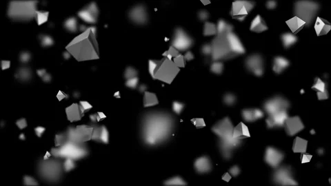 Space cubes depth of field.cinematic industrial background.3d animation Stock Footage 82335833