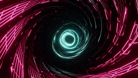 Space cyberpunk tunnel VJ loop backgroun... | Stock Video | Pond5