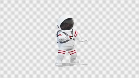 Space dance from a cosmonaut 库存影片 166430644