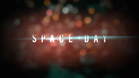 Space Day with red cloudy and bokeh in galaxy Видео 169734971