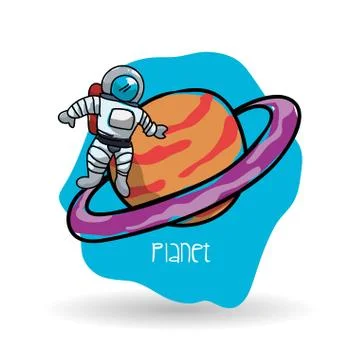 Space design. science icon. Isolated illustration , vector Illustrazione stock