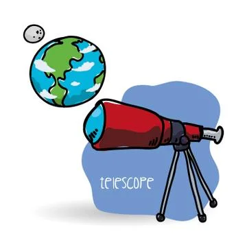 Space design. science icon. Isolated illustration , vector Illustrazione stock