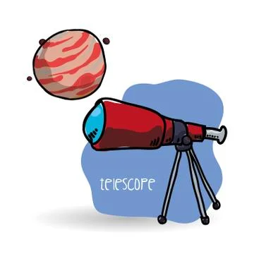 Space design. science icon. Isolated illustration , vector Illustrazione stock