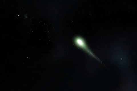 Space digital art comet in outer space concept series Stock-Illustration