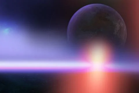 Space digital art outer space concept series イラスト素材