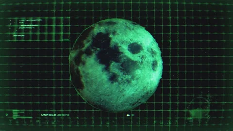Space Digital Hologram Screen 01 Stock Footage 293585173