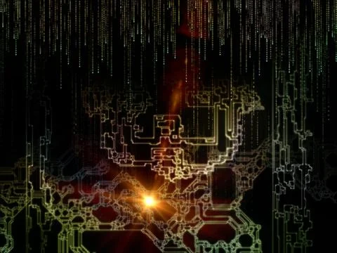 Space Division Abstraction Illustrazione stock