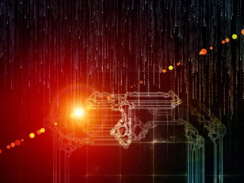 Space Division Abstraction Illustrazione stock