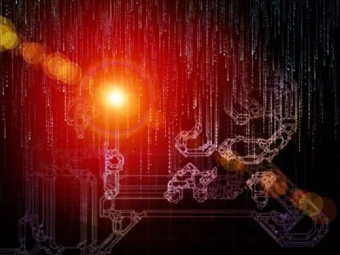 Space Division Backdrop Stock Illustration