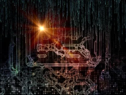 Space Division Backdrop Illustrazione stock