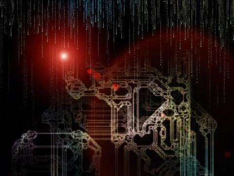 Space Division Backdrop Illustrazione stock