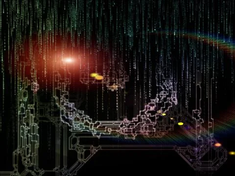 Space Division Background Illustrazione stock