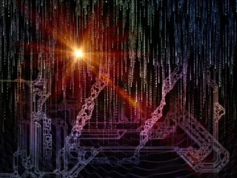 Space Division Background 스톡 일러스트