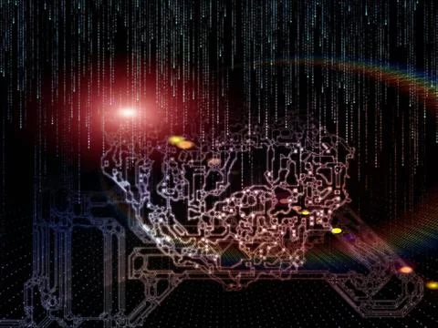 Space Division Background Illustrazione stock