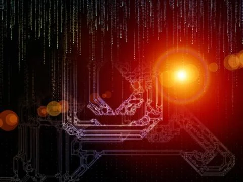 Space Division Composition Stock Illustration