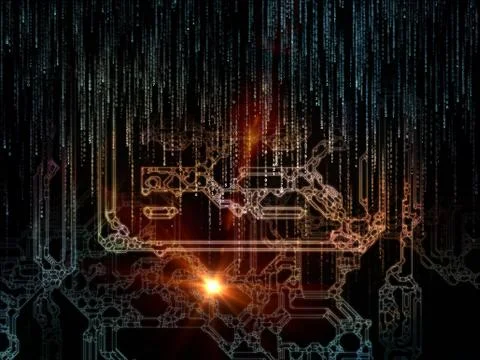 Space Division Composition 스톡 일러스트