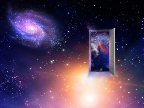 Space door Stock Illustration