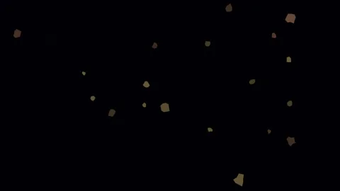 Space Drift - Glowing Particles Floating in Dark Space Animation Stock Footage 340364846