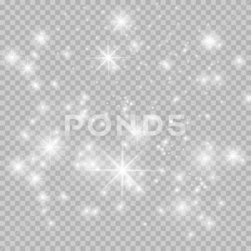 Space dust and white lights. Stock Illustration