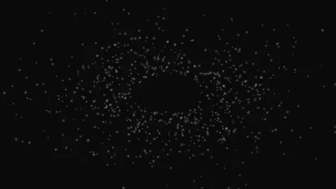Space Dust Particles Floating Dark Loop Background Calm Visual Stock Footage 332711008