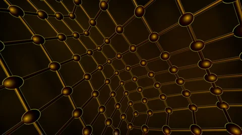 Space in a dynamic cage-cube. Video stock 908171