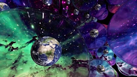 Space with Earth Stock Footage