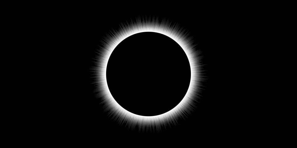 Space Eclipse Horizon Landscape Vector Beautiful vector landscape showing a.. 库存插图
