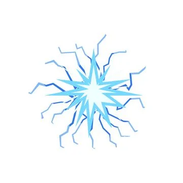 Space electric orb cartoon vector illustration Stock Illustration
