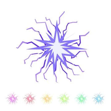 Space electric orb cartoon vector graphic Stock Illustration