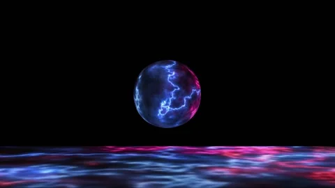 Space Electric Planet Stock Footage 211948030