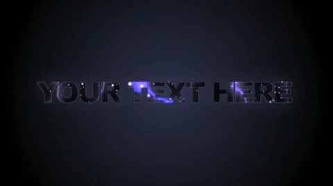 After Effects Template: Space Electric Text for AE #47207650