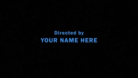 Space Ending Credits Template Stock After Effects