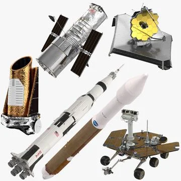 Space Equipment Collection 001 3D Model