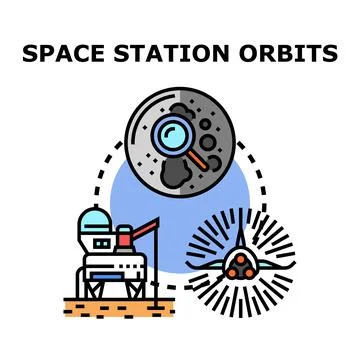 Space exploration and cosmic research concept Stock Illustration