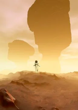 Space exploration, artwork Stock Illustration