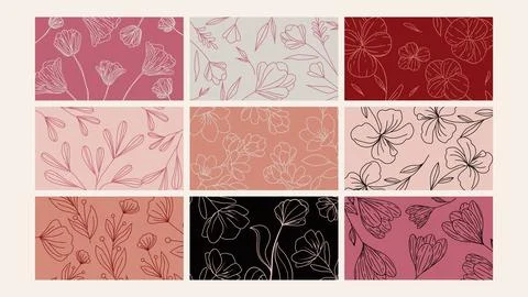 Space exploration doodle background Set Stock Illustration