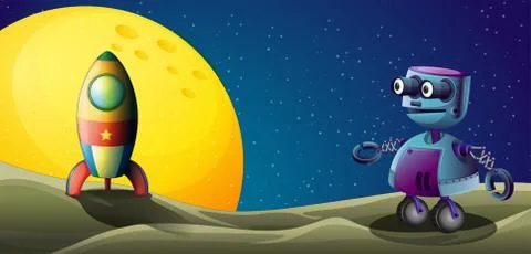A space exploration Stock Illustration